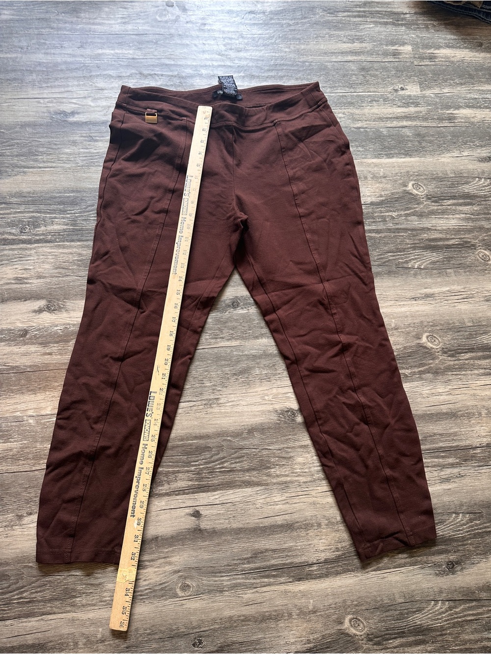 Women's Ankle-Length Cropped Pants in Deep Brown